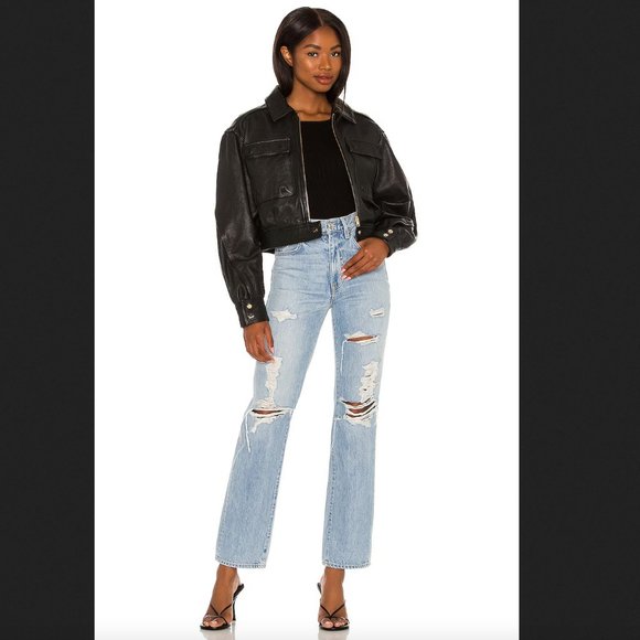 ISO LAMARQUE Dabria L Leather Jacket in Black or Brown; Size: S OR XS - Picture 4 of 4